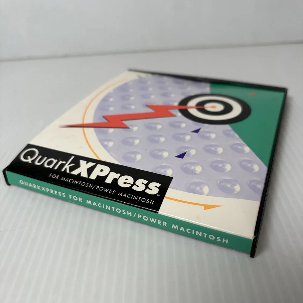 QuarkXPress 3.32 for Macintosh Power Macintosh CD & Floppy Disks Vintage